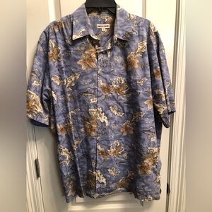 Vintage Pierre Cardin Casual Summer Shirt Ocean Theme Vacation Cruise Shirt